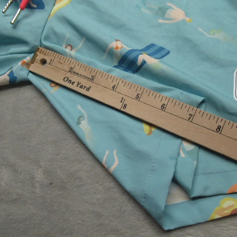 Mosmann Australia Swim Shorts Mens Large Blue AOP‎ Lined Quick Dry Stretch NEW